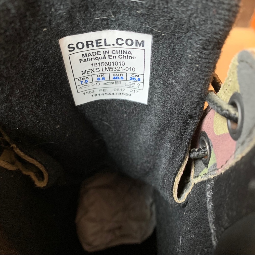camo sorel x extra butter snow boots - Picture 5 of 8